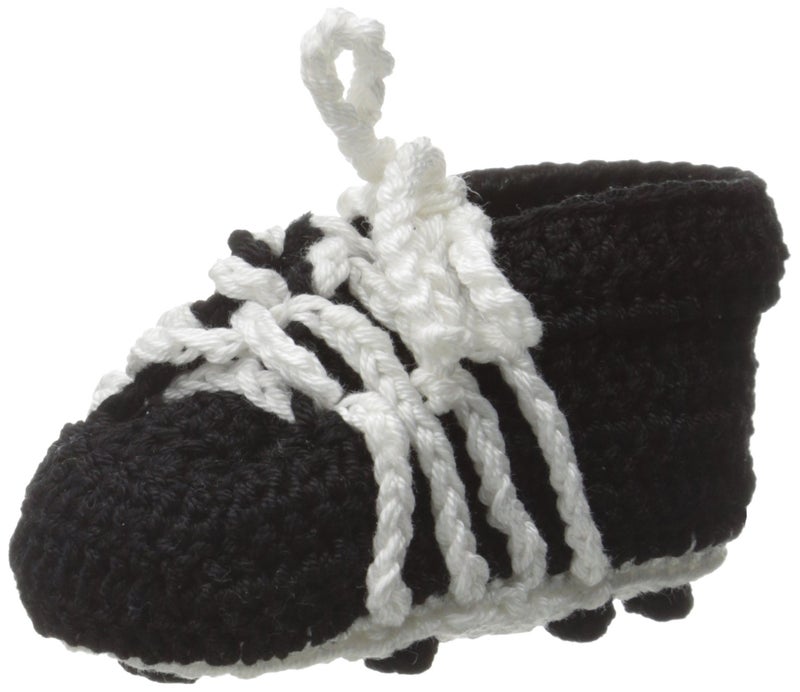 Jefferies Socks Baby-Boys Soccer Cleats Crochet Bootie, Black, Newborn - Image 1